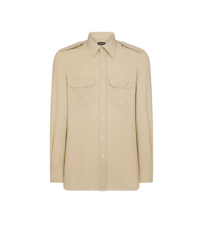 COTTON SILK MILITARY SHIRT