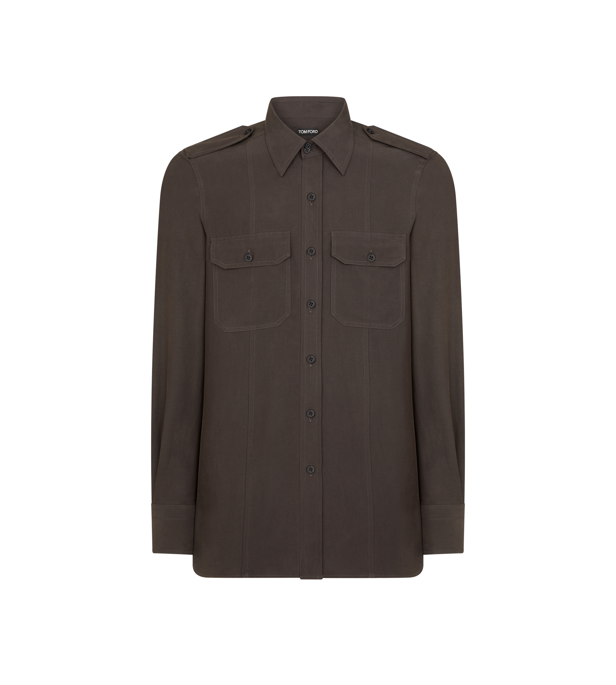 COTTON SILK MILITARY SHIRT