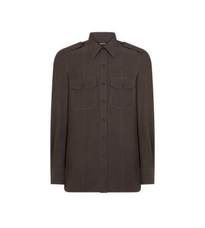 COTTON SILK MILITARY SHIRT