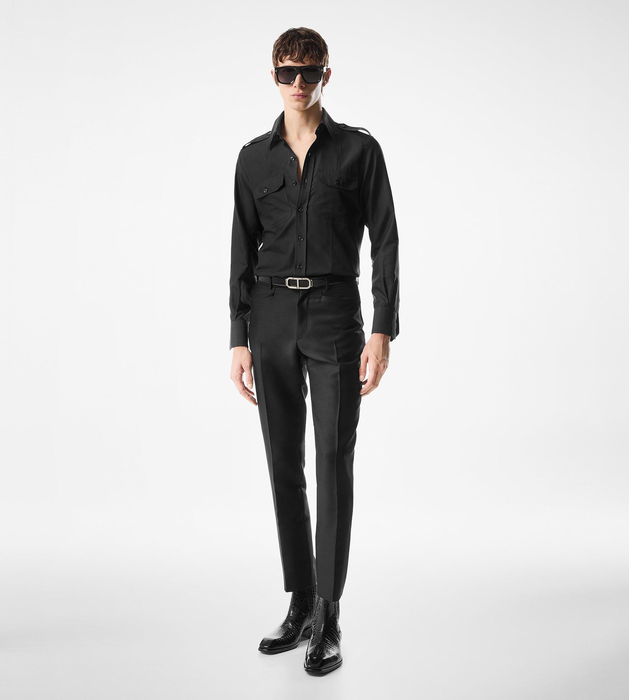 COTTON SILK MILITARY SHIRT