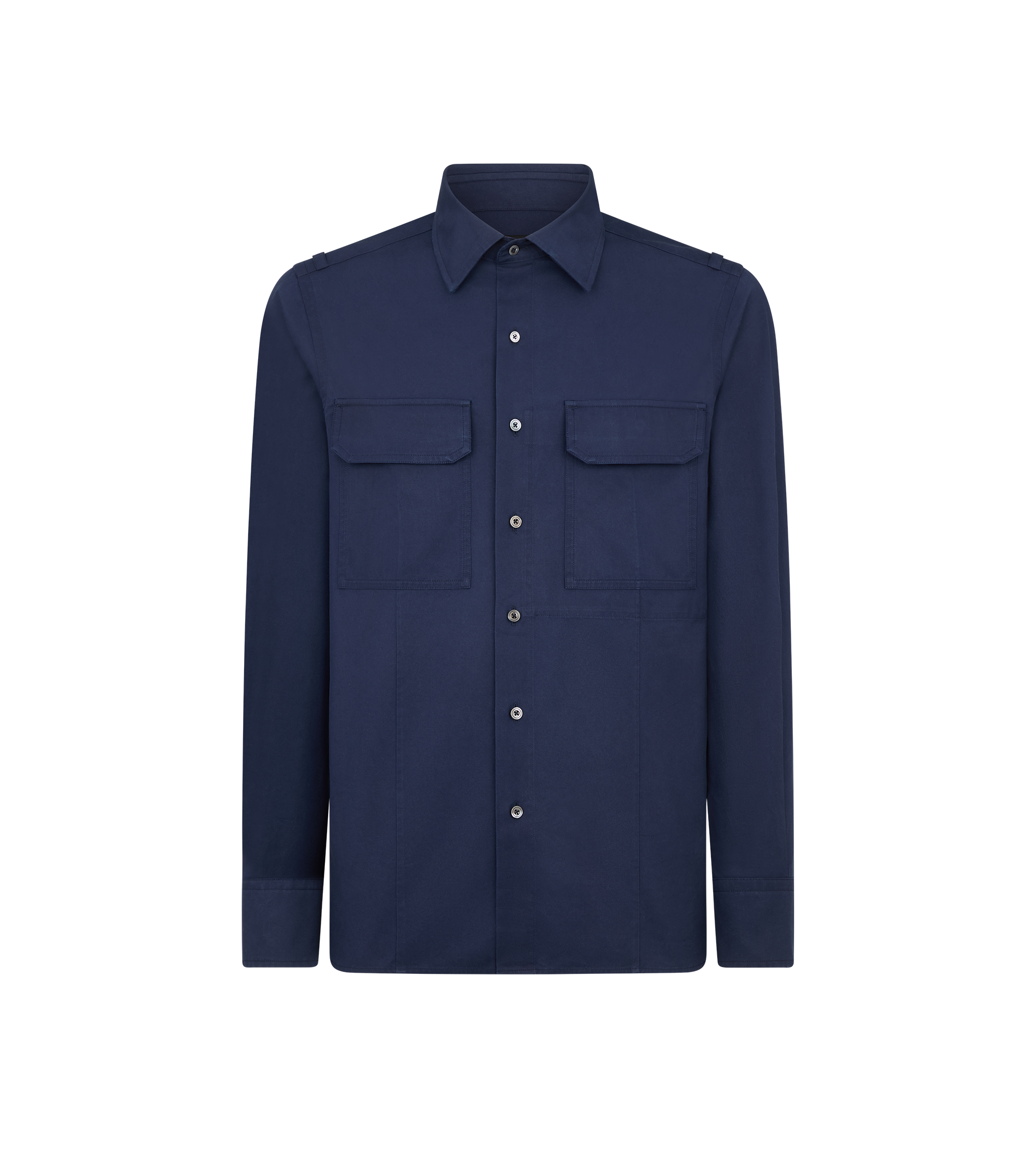 COTTON TWILL MILITARY SHIRT