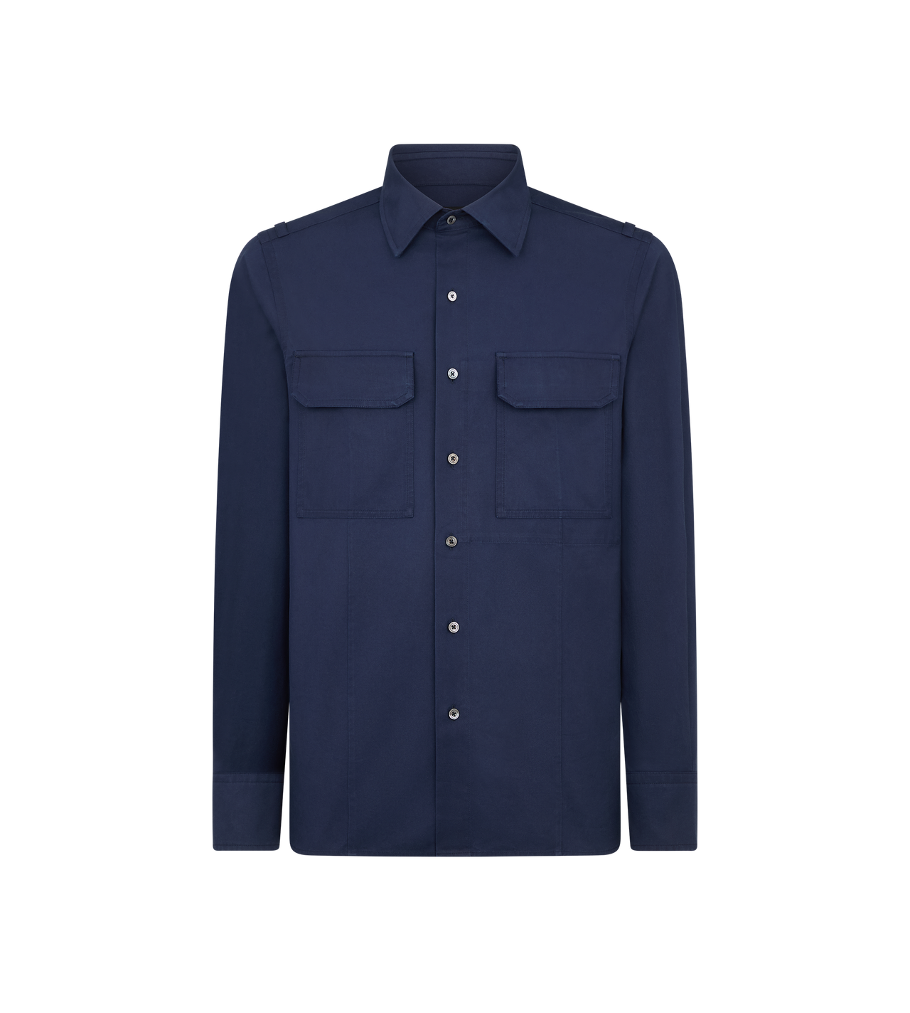 COTTON TWILL MILITARY SHIRT image number 0