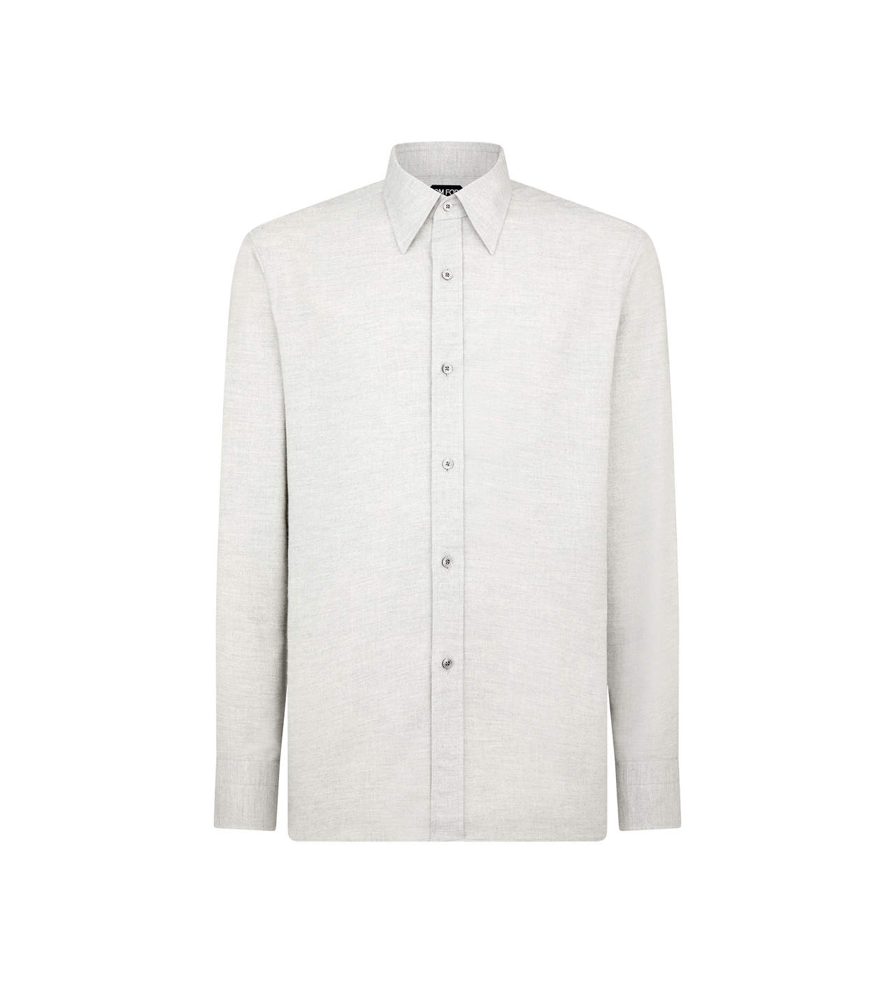 CASHMERE MELANGE FLUID FIT SHIRT image number 0
