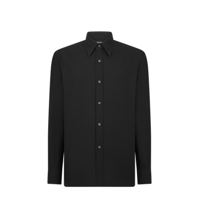 COTTON CASHMERE FLUID FIT SHIRT image number 0