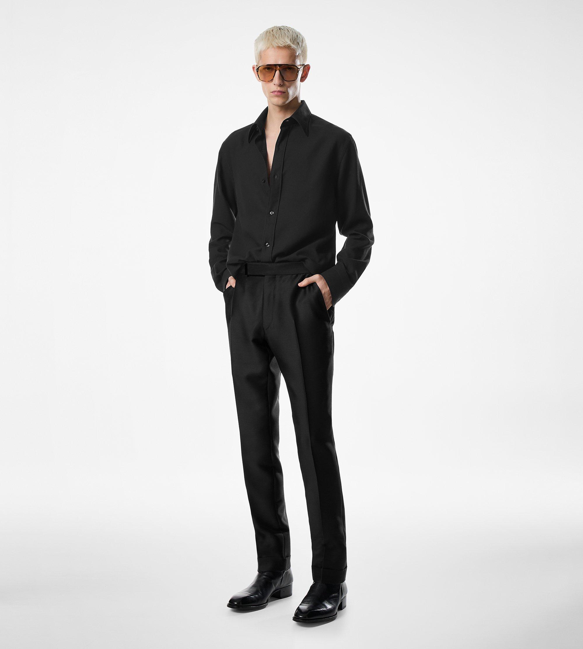 COTTON CASHMERE FLUID FIT SHIRT
