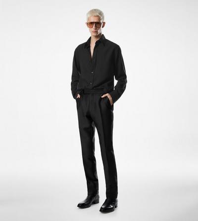 COTTON CASHMERE FLUID FIT SHIRT image number 1