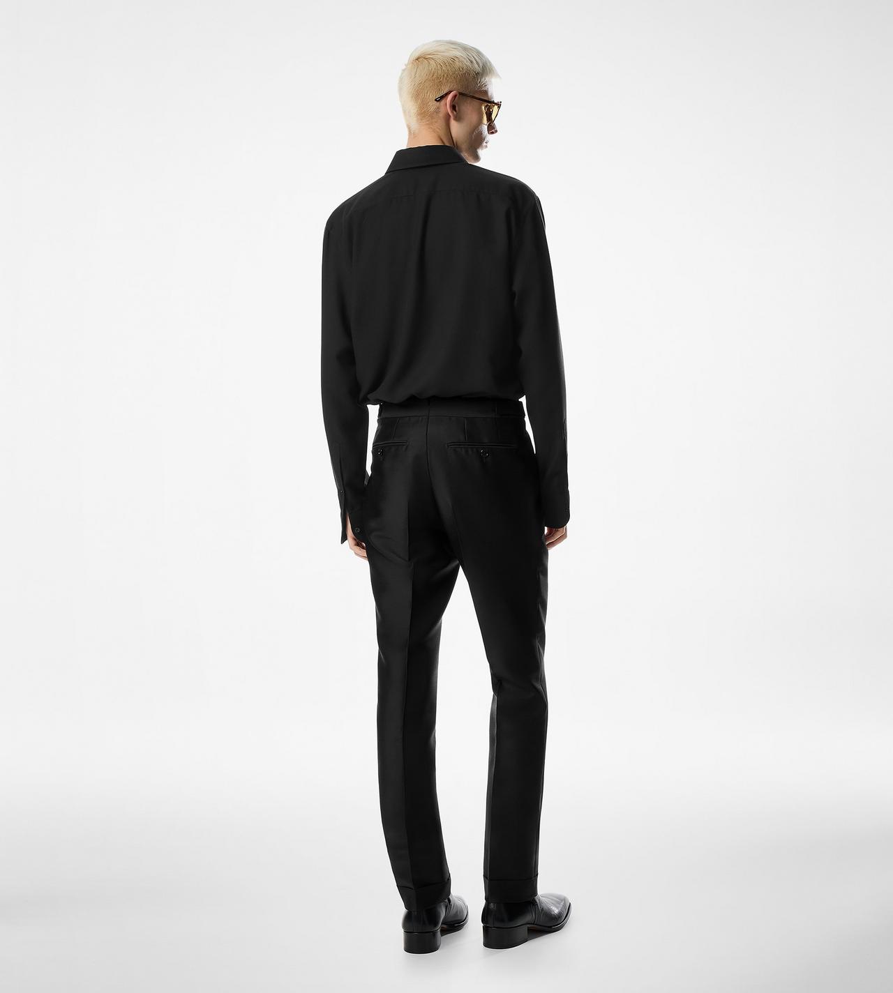 COTTON CASHMERE FLUID FIT SHIRT image number 2