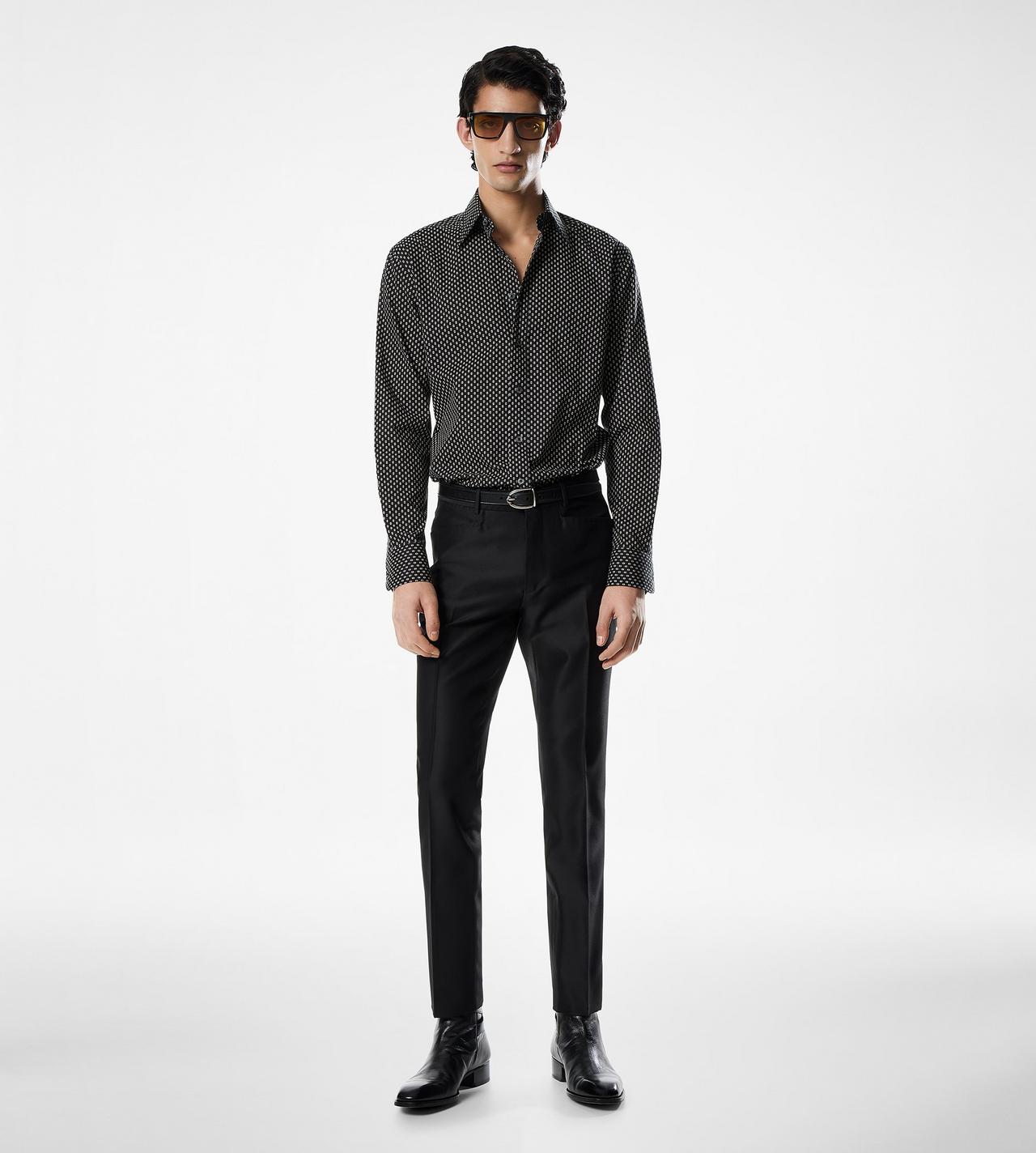 MICRO POIS VOILE FLUID FIT SHIRT image number 1