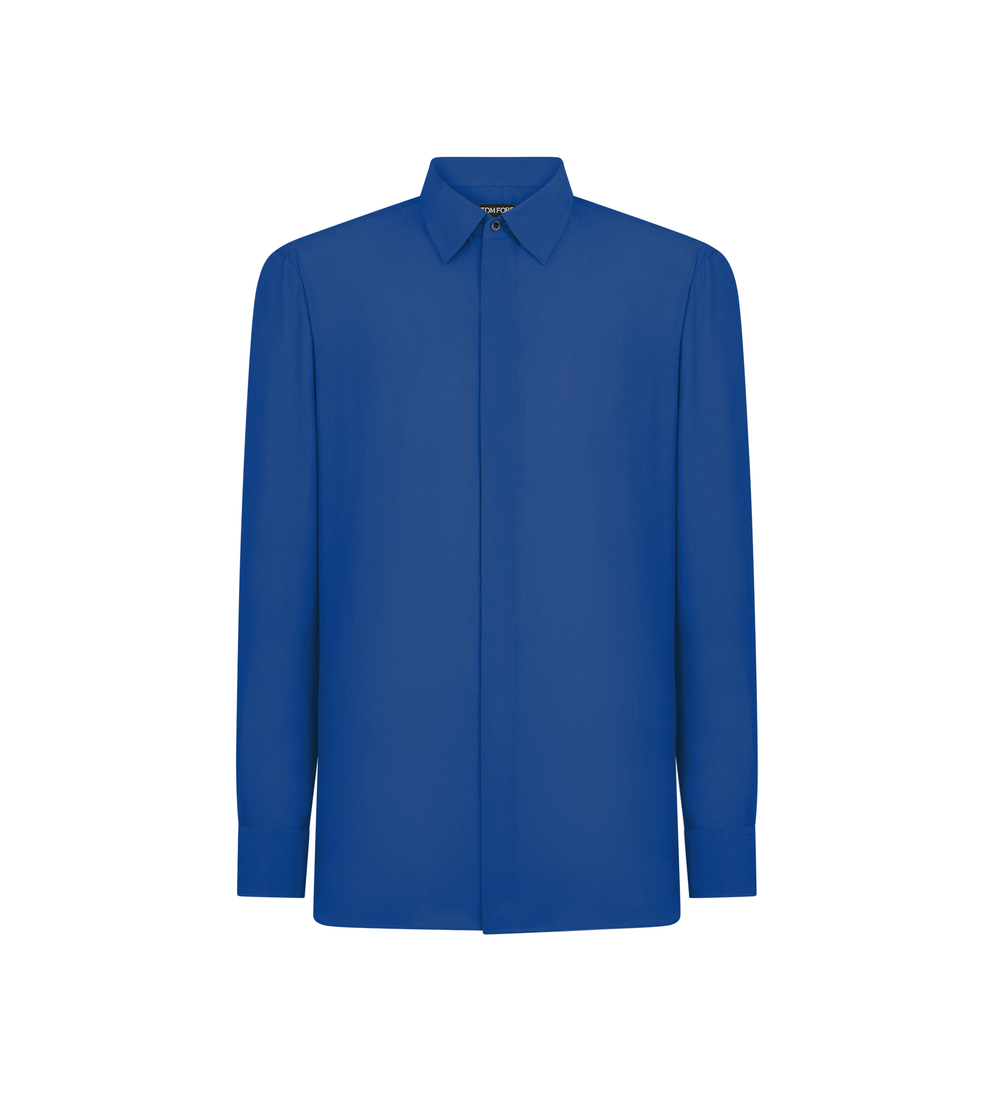 CHEMISE COUPE FLUIDE EN SERG&Eacute; D&Eacute;LAV&Eacute; DE COTON ET SOIE