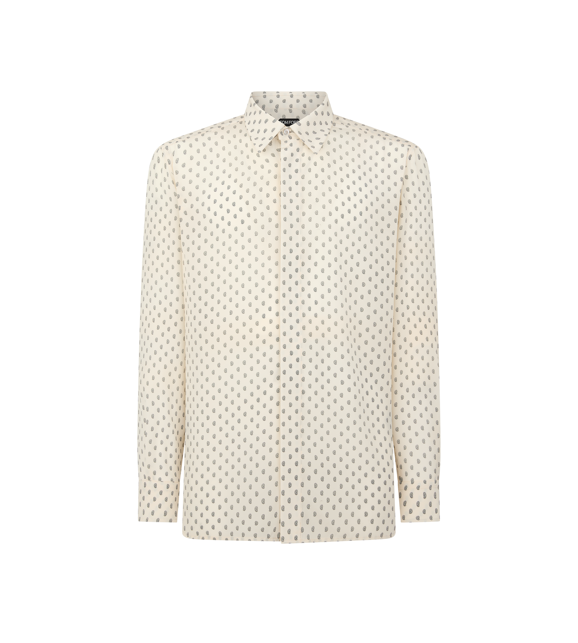 CREPE DE CHINE PAISLEY PRINT FLUID FIT SHIRT