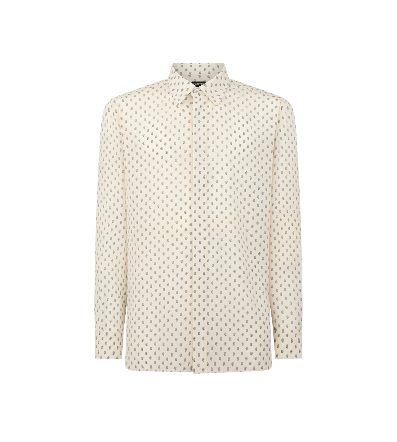 CREPE DE CHINE PAISLEY PRINT FLUID FIT SHIRT image number 0