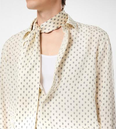 CREPE DE CHINE PAISLEY PRINT FLUID FIT SHIRT image number 1