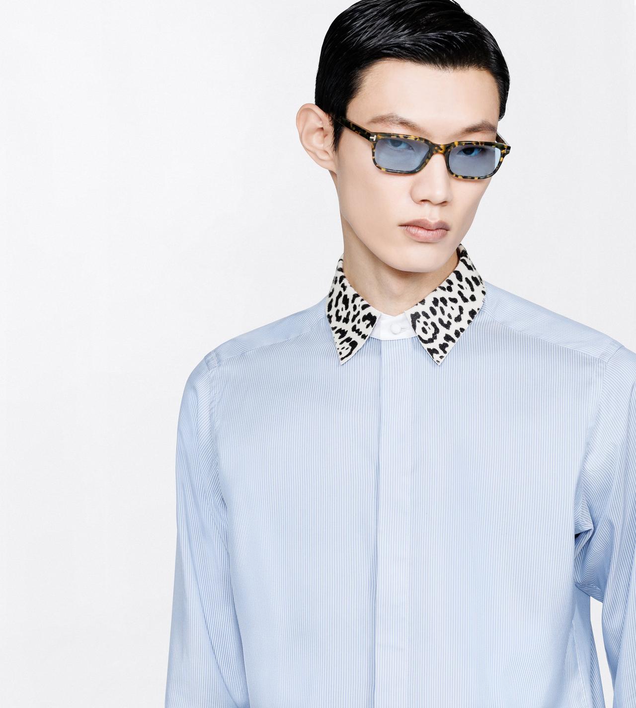 TOM FORD  SKY BLUE  OFF WHITE SPORT SHIRTS LONG SLEEVE SHIRT