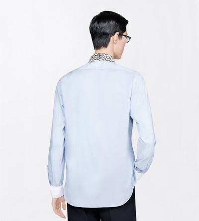 TOM FORD  SKY BLUE  OFF WHITE SPORT SHIRTS LONG SLEEVE SHIRT