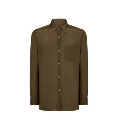 CREPE SATIN FLUID FIT SHIRT image number 0