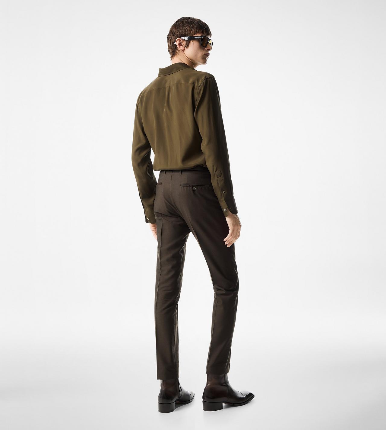 CREPE SATIN FLUID FIT SHIRT image number 2