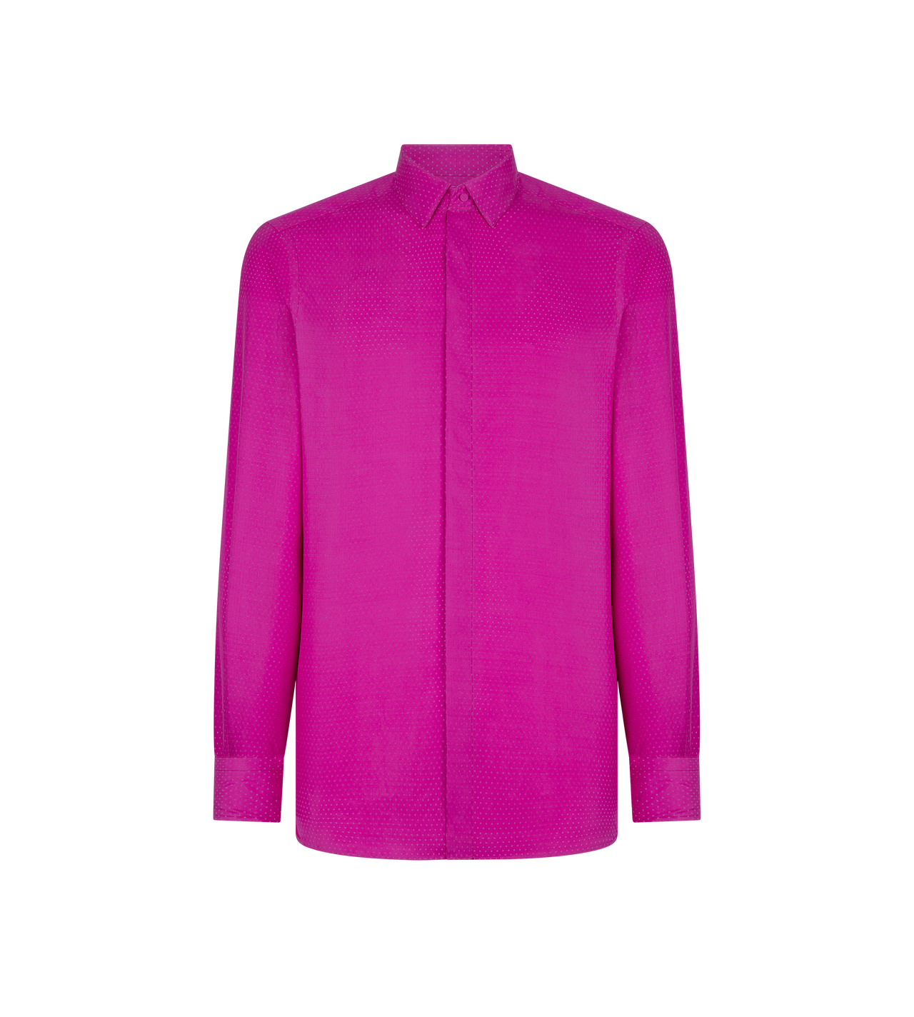 PERFORATED DOT SILK TWILL CLASSIC FIT SHIRT image number 0