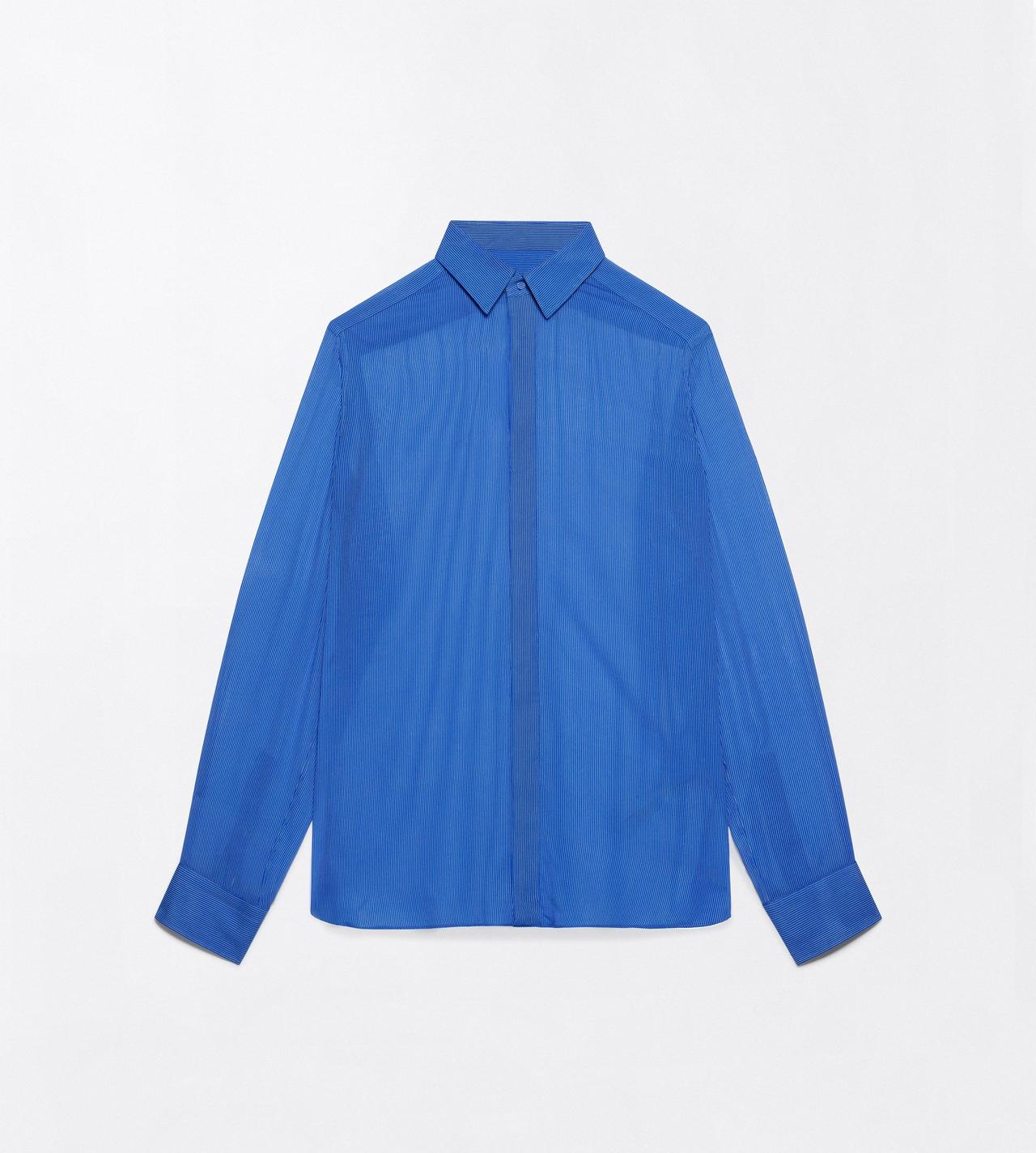 TOM FORD SILK OC ORGANZA TINY STRIPE CLASSIC FIT SHIRT