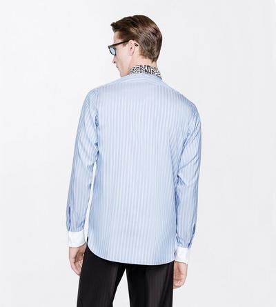 TOM FORD SILK OC SILK TRACK STRIPE CLASSIC FIT SHIRT