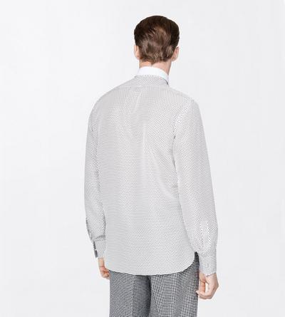 TOM FORD SILK OC PRINTED SMALL OVAL CLASSIC FIT SHIRT