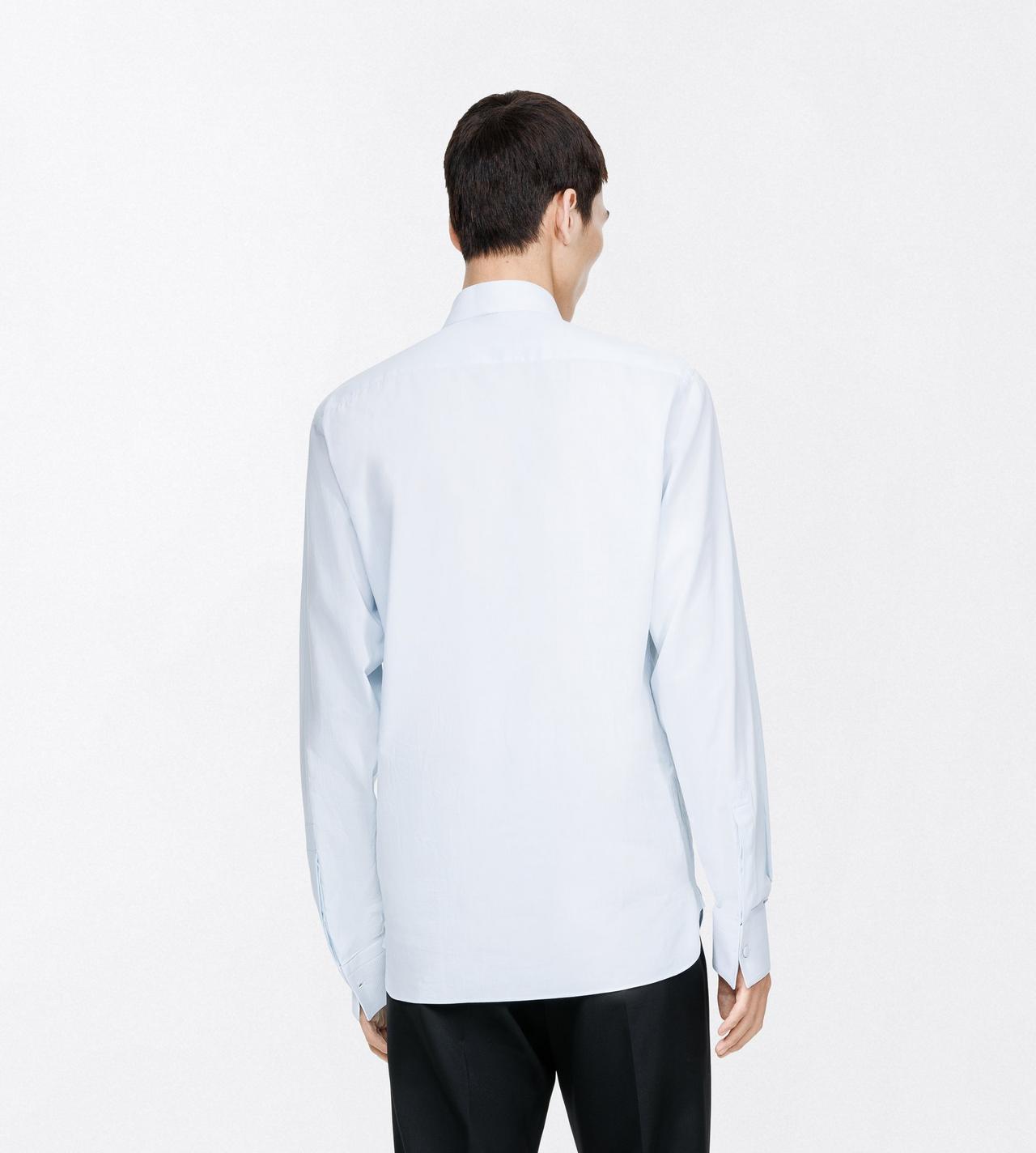 TOM FORD COTTON POWDER BLUE HEMD AUS GEWASCHENEM MUSSELIN MIT FLIESSENDER PASSFORM