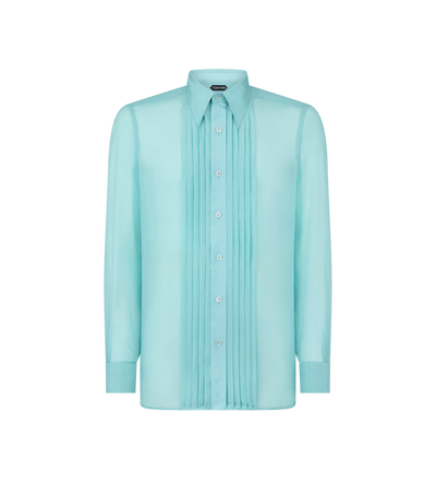 CHIFFON PARACHUTE PLISSE SHIRT image number 0