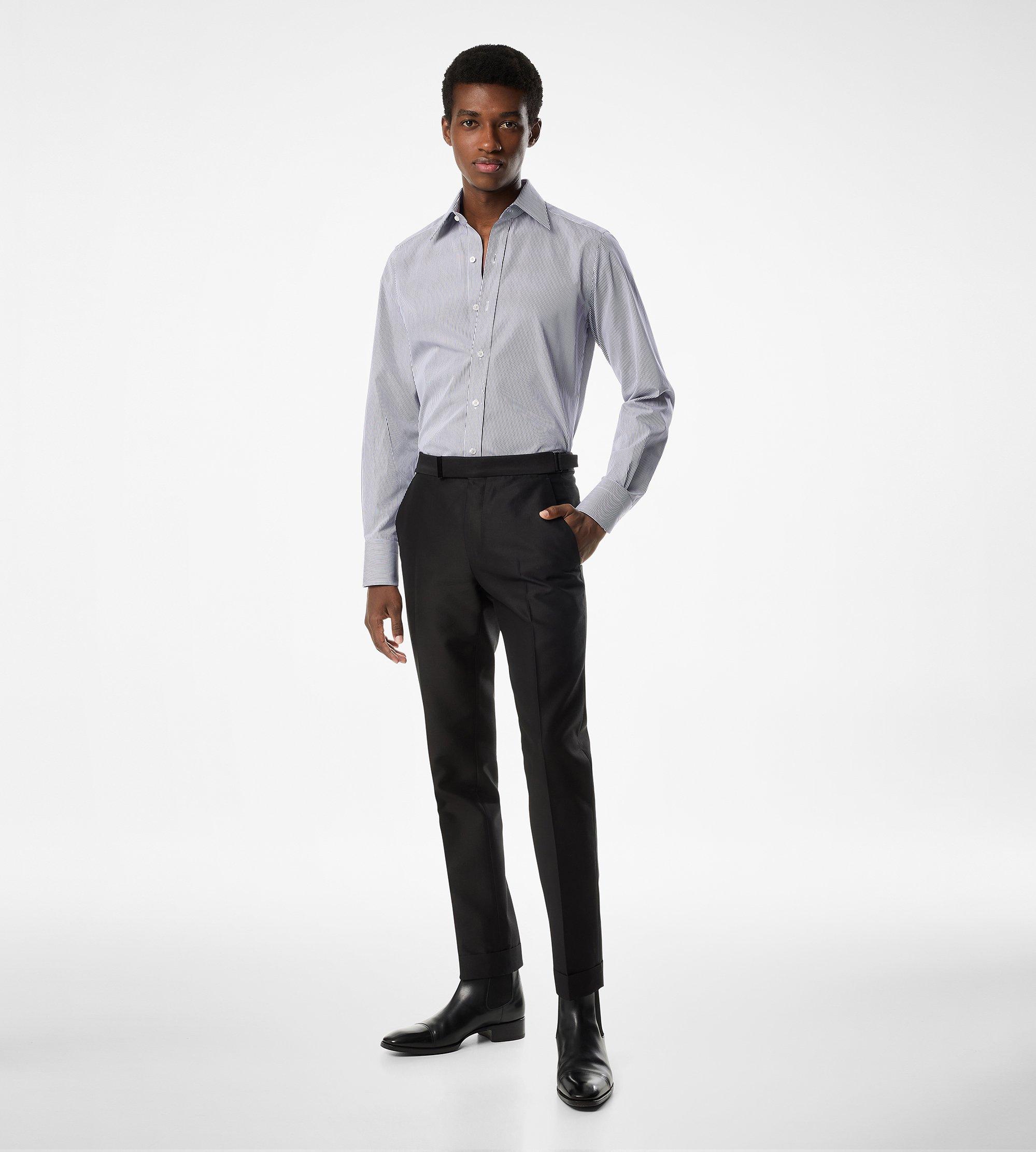 white black shirt