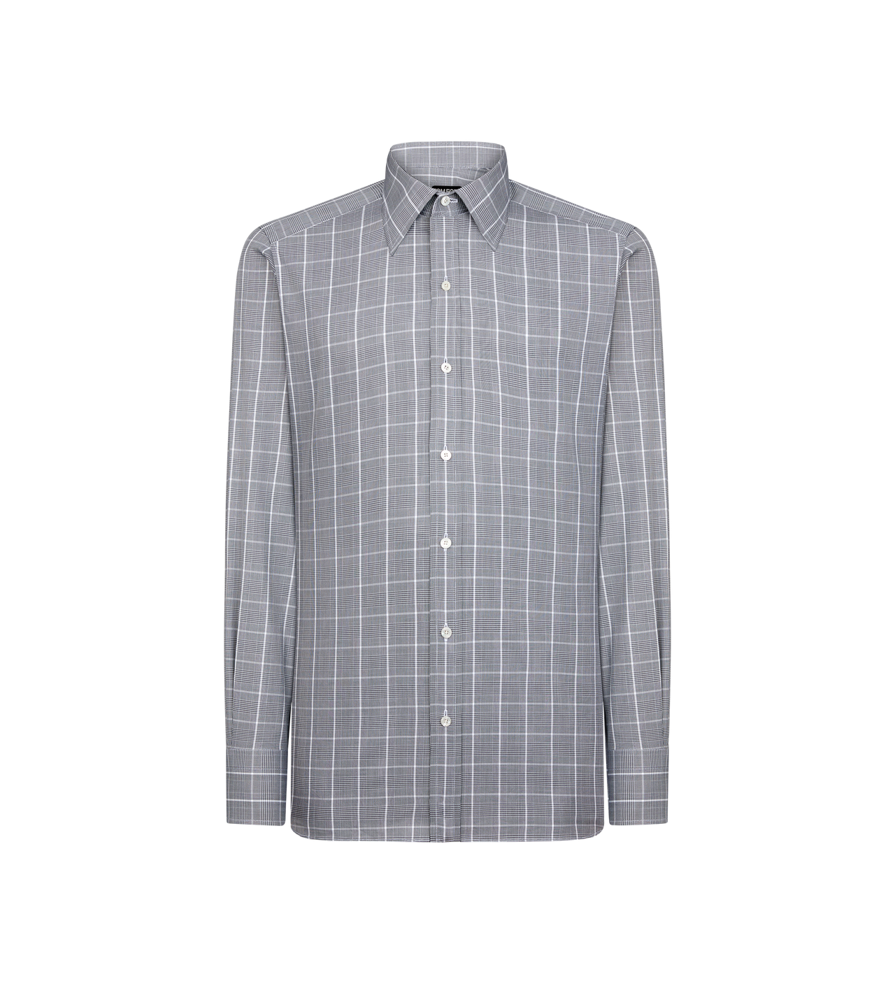 FINE PRINCE OF WALES SLIM FIT SHIRT image number 0
