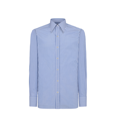 LIGHT BATON STRIPE SLIM FIT SHIRT