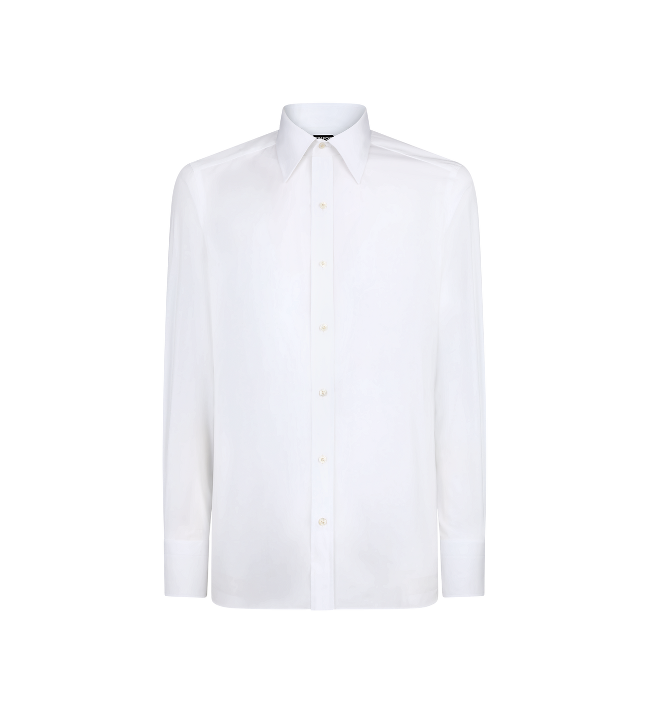 TOM FORD COTTON WHITE POPLIN SLIM FIT SHIRT