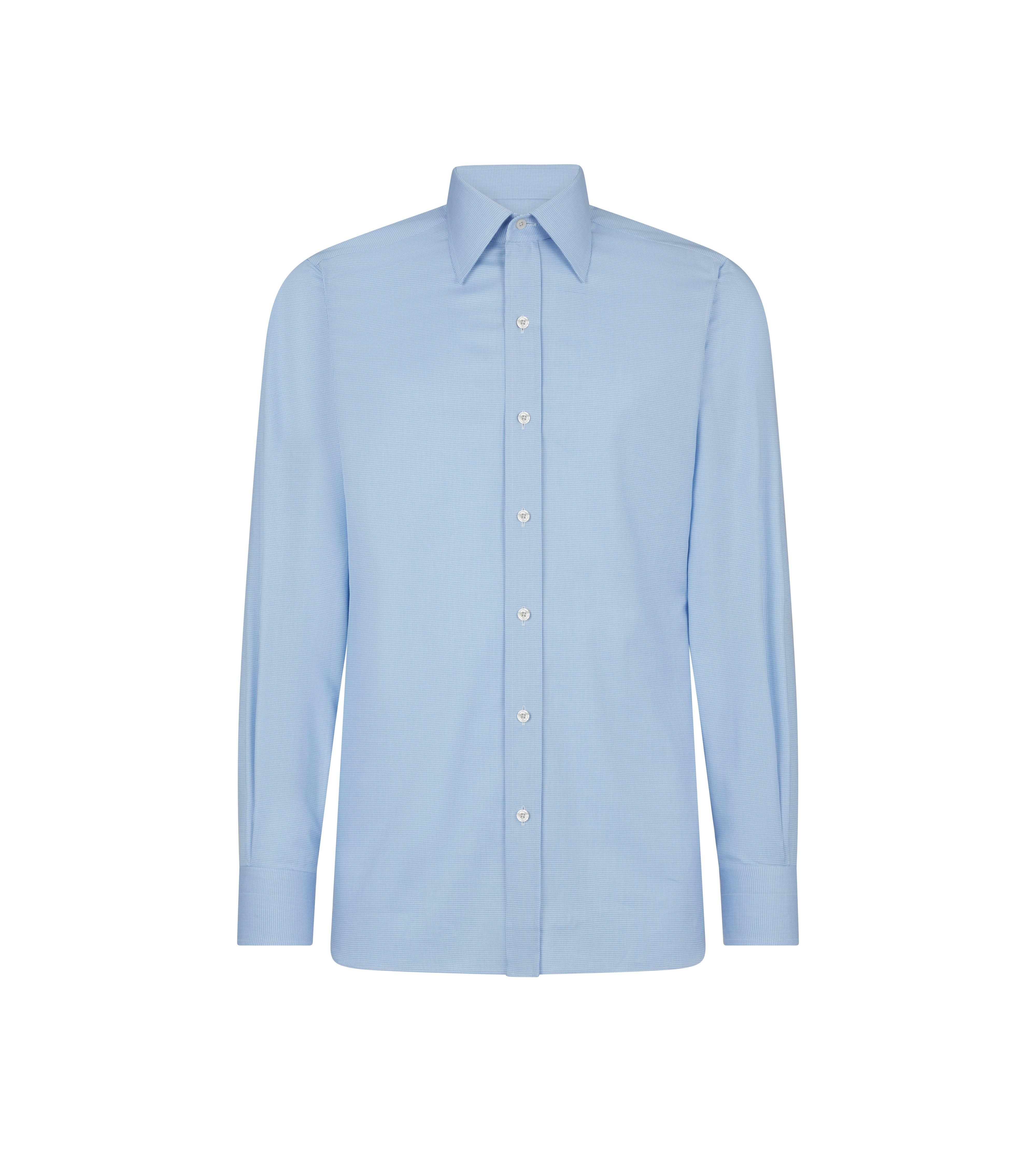 MICRO HOUNDSTOOTH SLIM FIT SHIRT