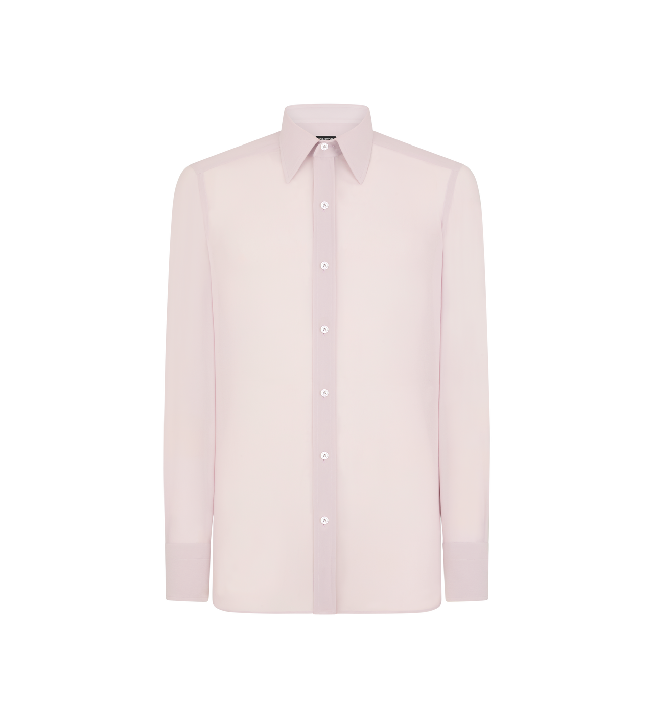 TOM FORD SILK DUSTY PINK CREPE SATIN SLIM FIT SHIRT