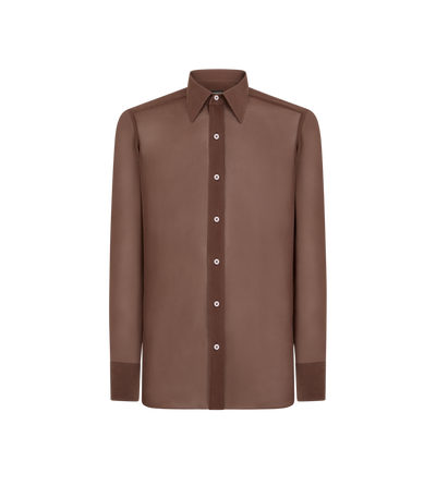 CREPE SATIN SLIM FIT SHIRT