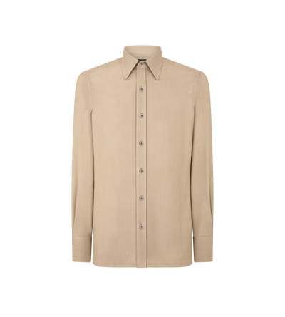 SILK TWILL SLIM FIT SHIRT image number 0