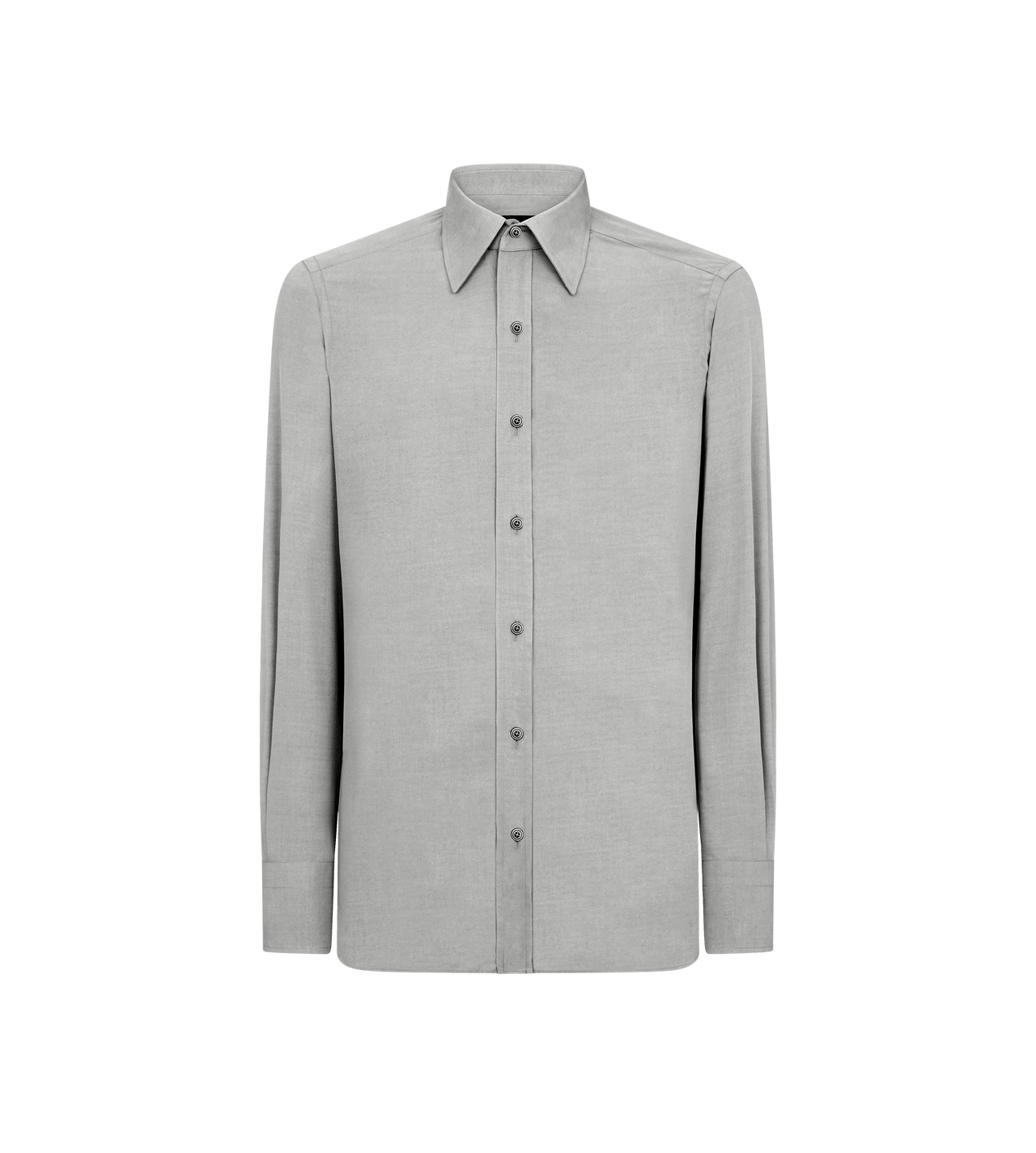 TOM FORD SILK BLEND SOFT WHITE CHEMISE CINTR&Eacute;E EN PARACHUTE DE SOIE