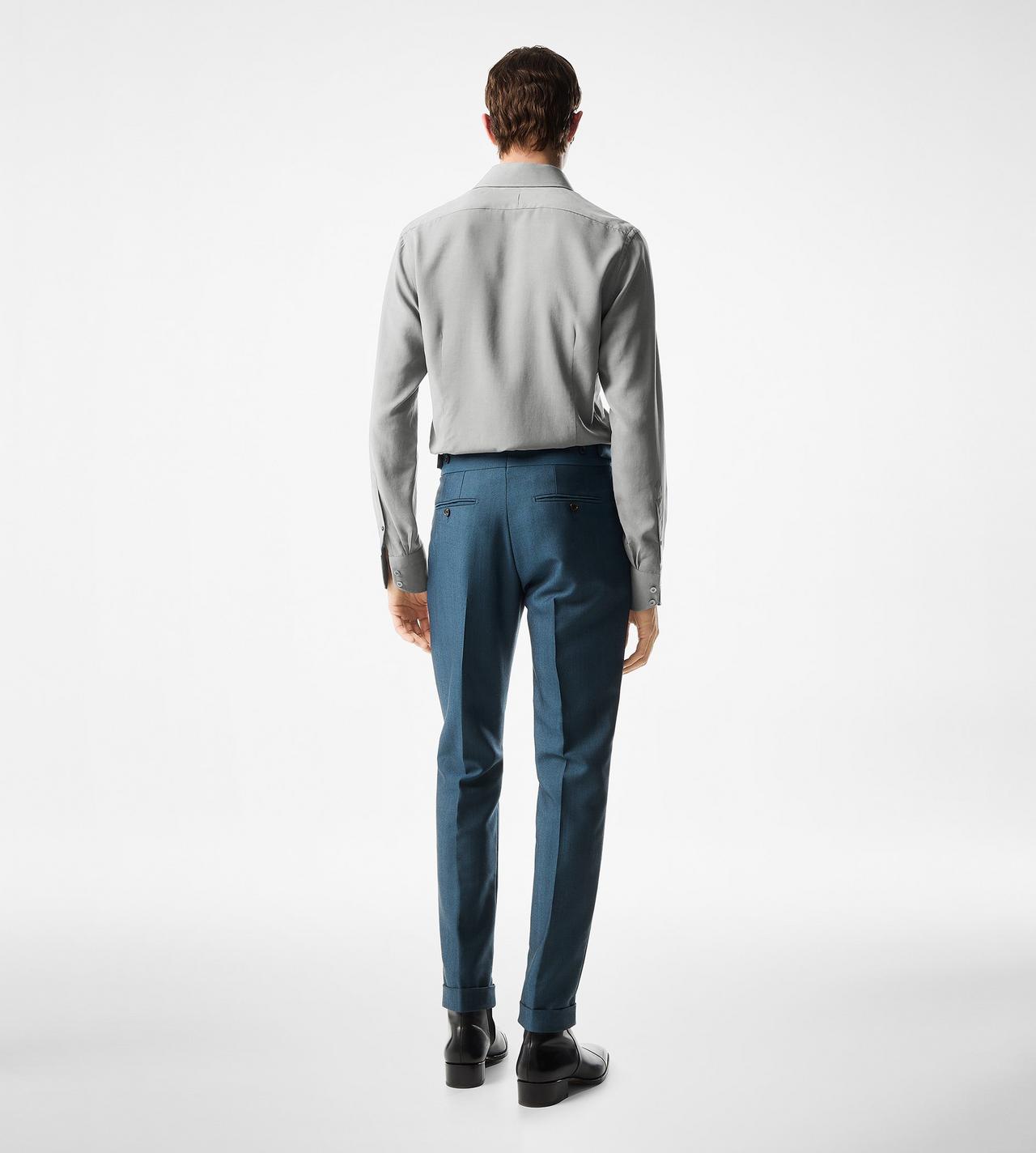 TOM FORD SILK BLEND SOFT WHITE CHEMISE CINTR&Eacute;E EN PARACHUTE DE SOIE