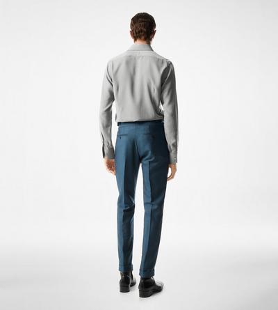 TOM FORD SILK BLEND SOFT WHITE CHEMISE CINTR&Eacute;E EN PARACHUTE DE SOIE