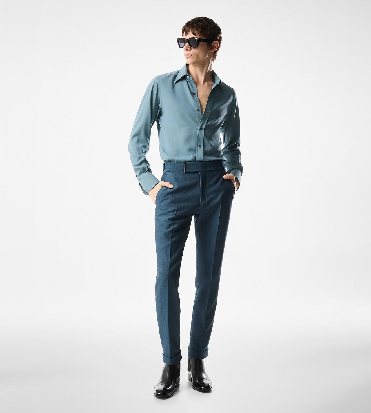 SILK PARACHUTE SLIM FIT SHIRT image number 1