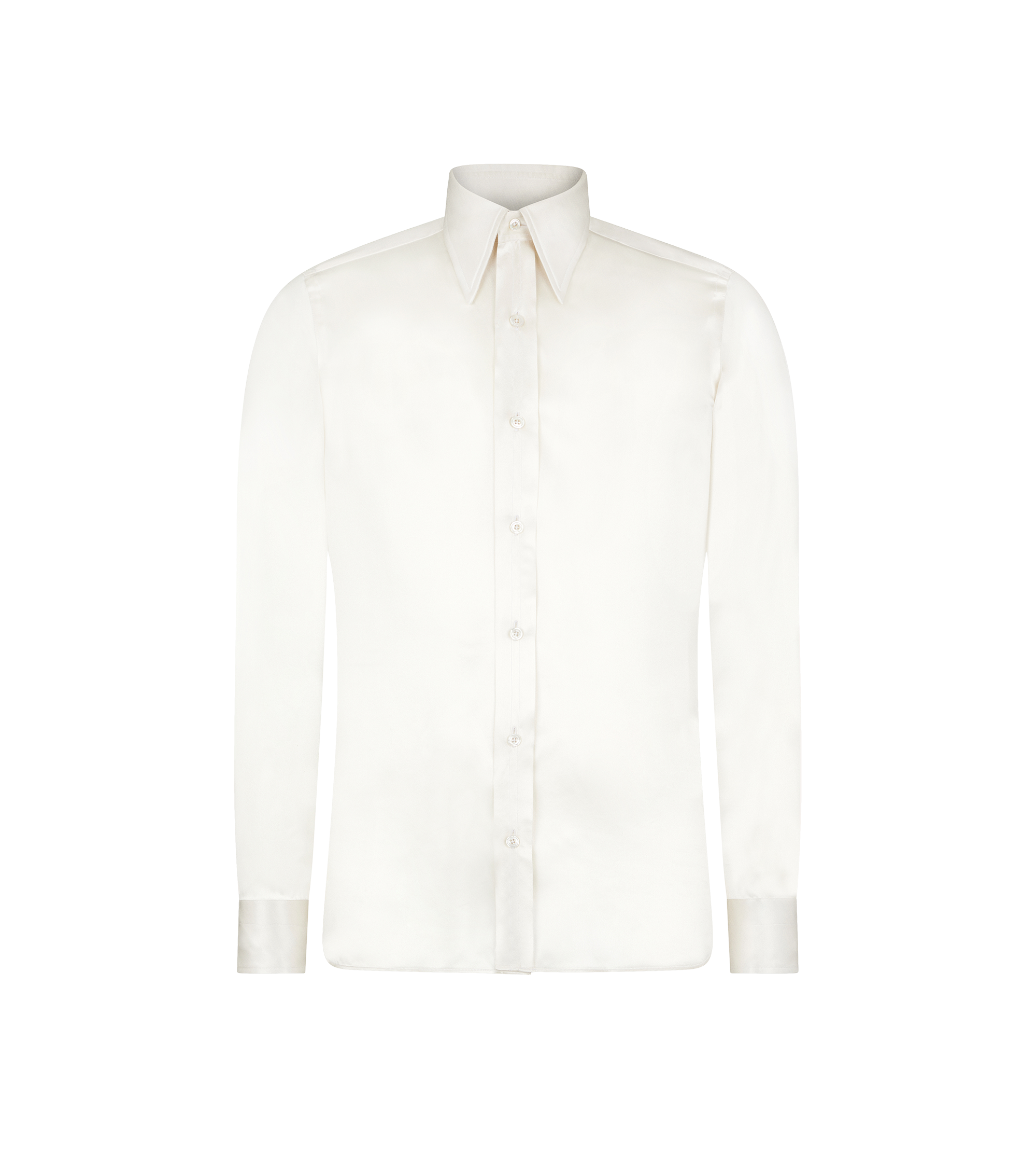 TOM FORD Off-White Spread Collar Shirt