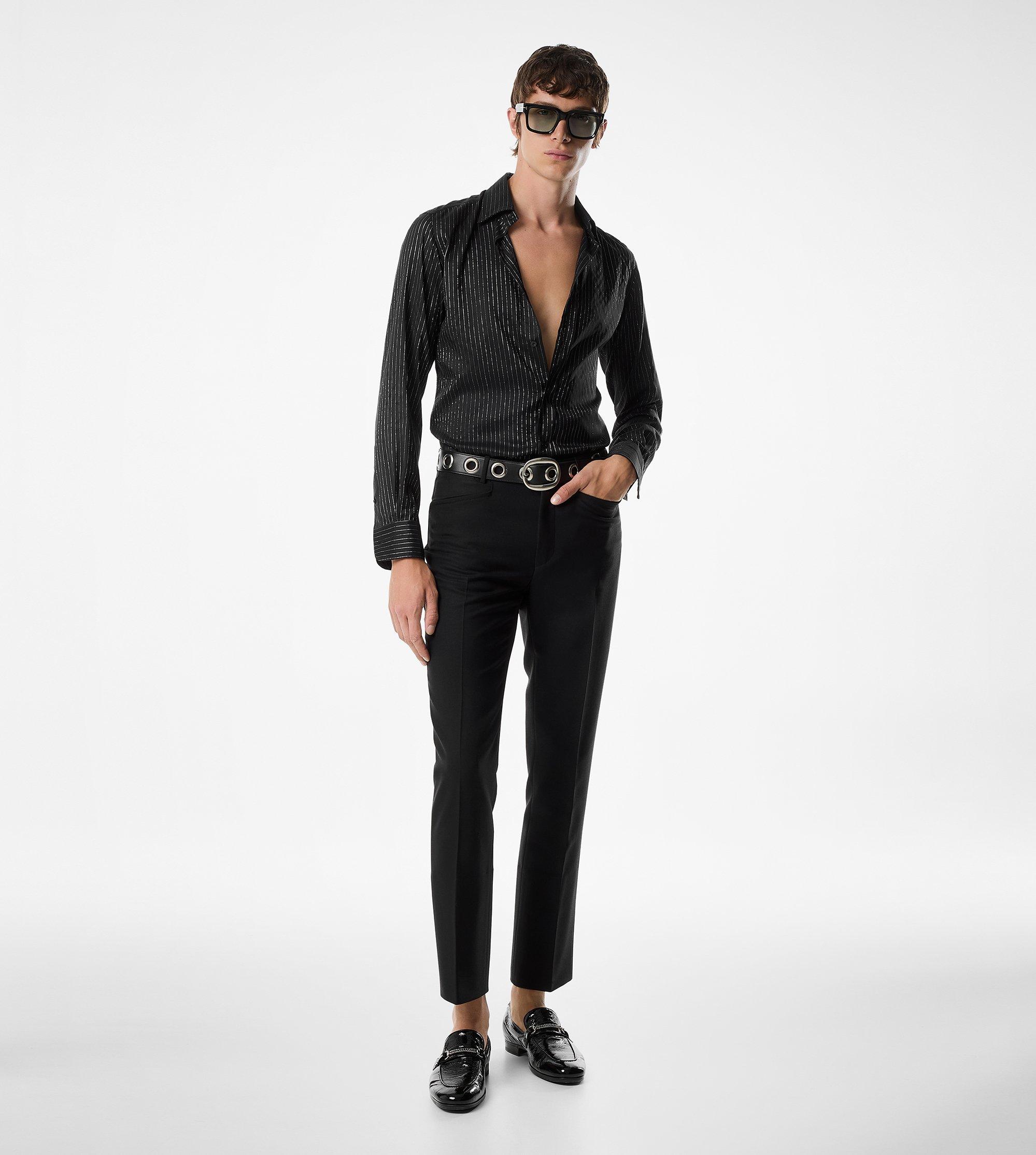 SILK STRIPES SLIM FIT SHIRT | Tom Ford Fashion
