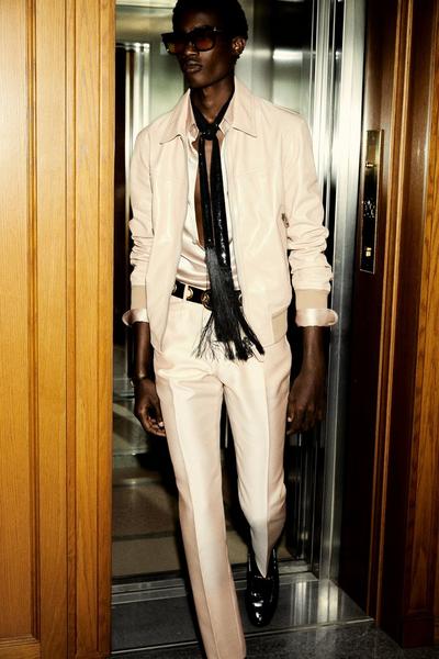 SILK CHARMEUSE SLIM FIT SHIRT image number 1