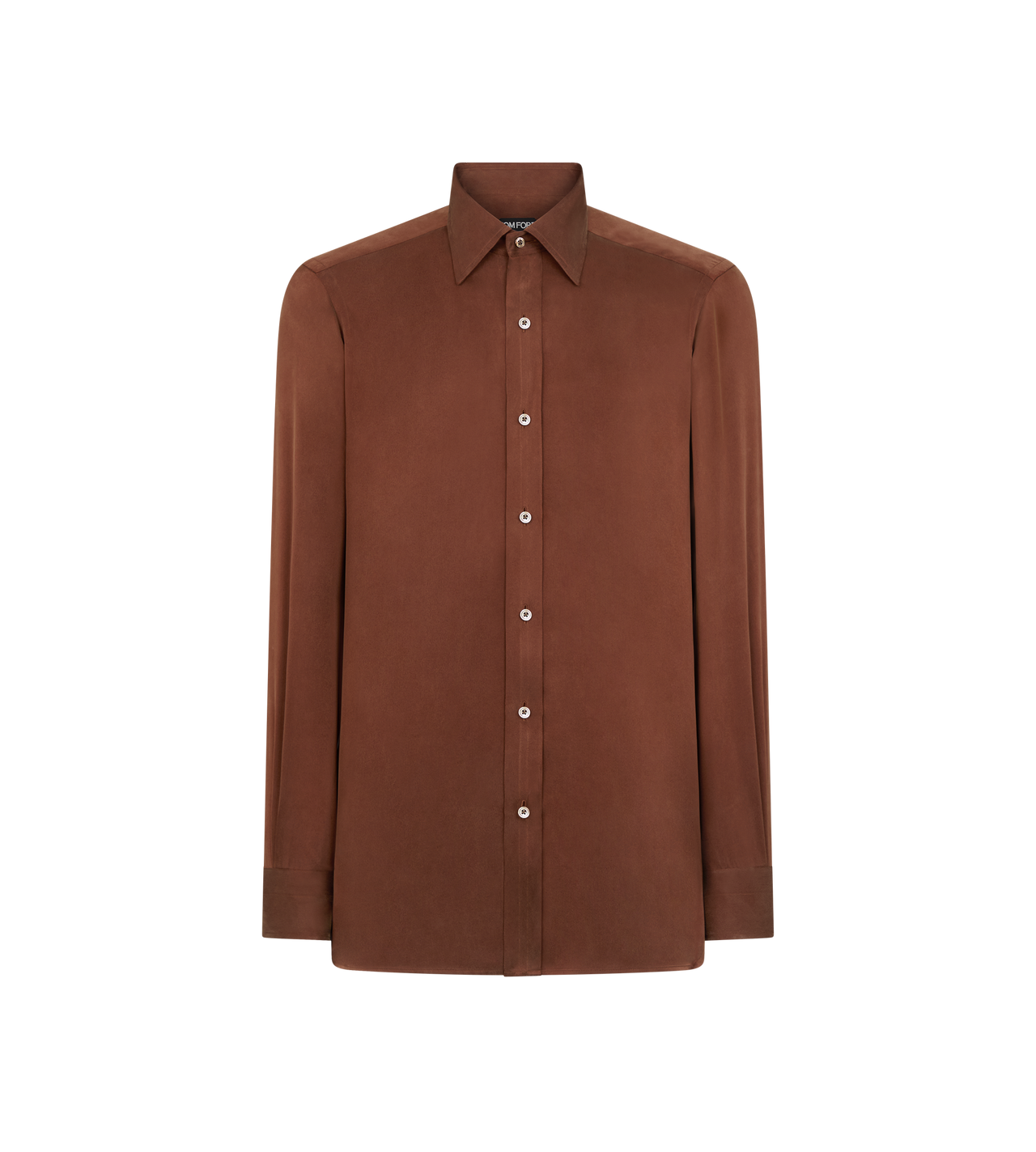 TOM FORD SILK OC SEIDEN-CHARMEUSE SLIM FIT HEMD