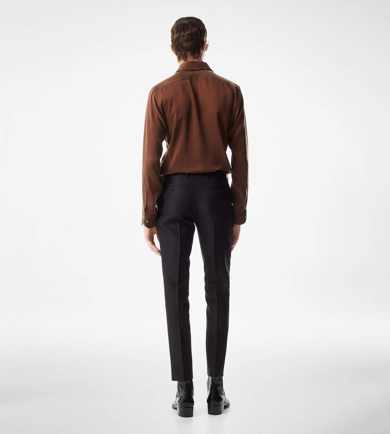 TOM FORD SILK OC SEIDEN-CHARMEUSE SLIM FIT HEMD