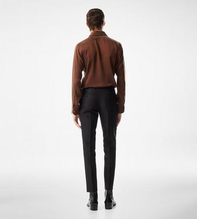 TOM FORD SILK OC SEIDEN-CHARMEUSE SLIM FIT HEMD