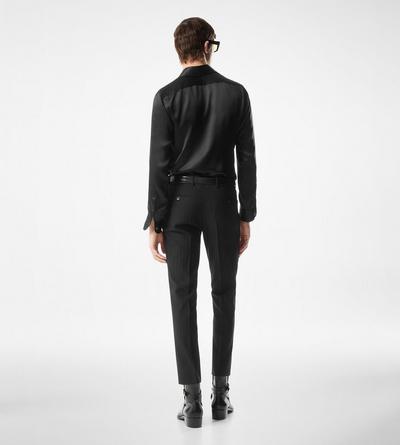 SILK CHARMEUSE SLIM FIT SHIRT image number 2