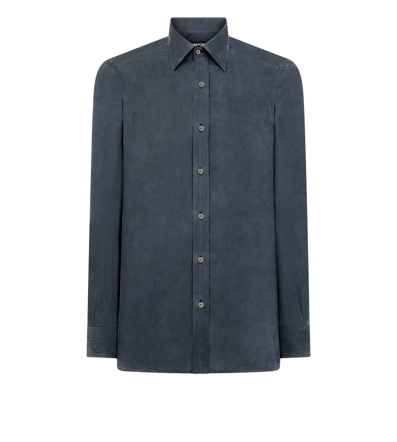 WASHED SILK TWILL SLIM FIT SHIRT image number 0