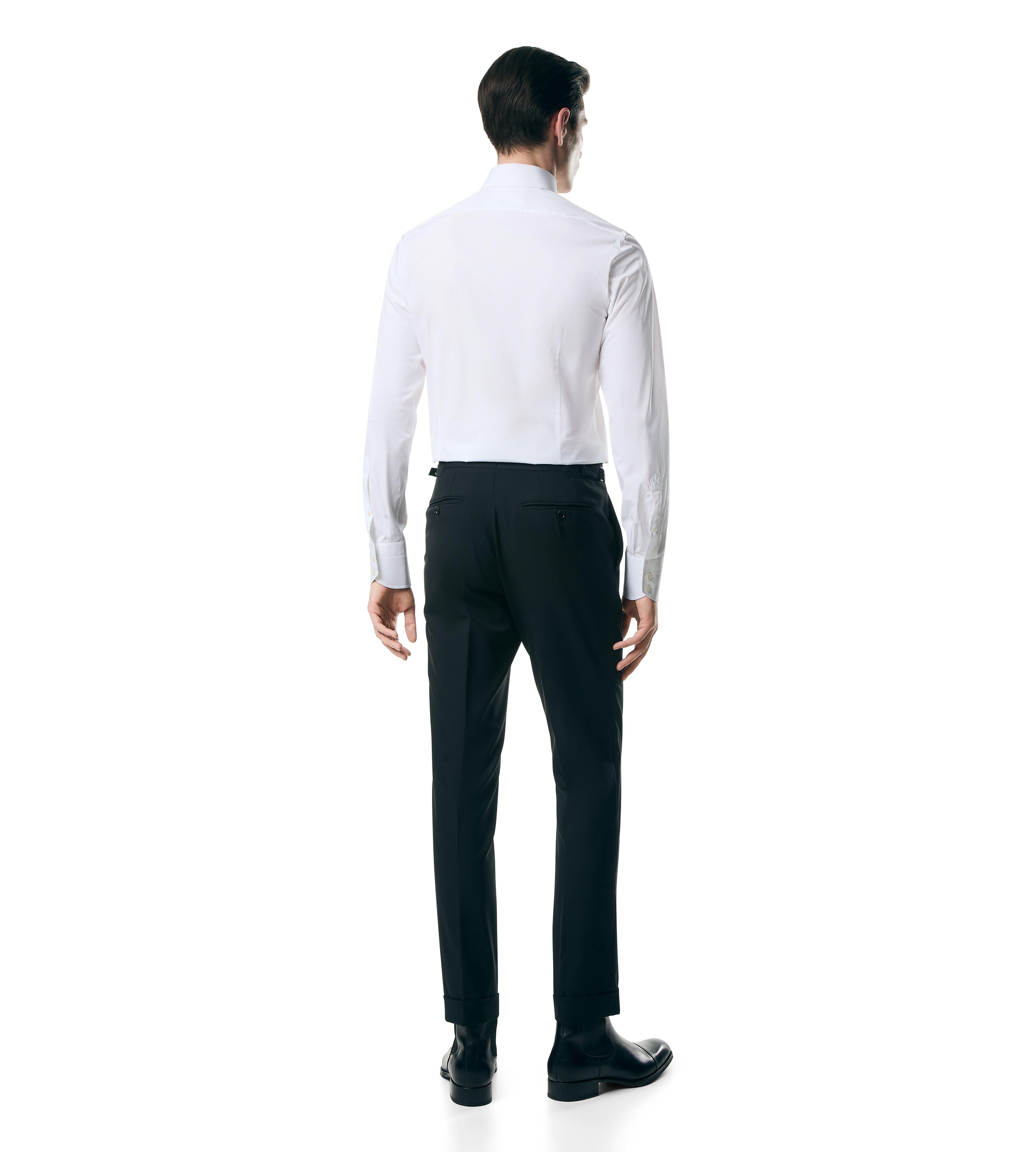 Tシャツ・カットソー [TOM FORD] FW25 SLIM FIT POPLIN SHIRT TOM FORD Slim-Fit Cotton-Poplin Shirt for Men | MR PORTER