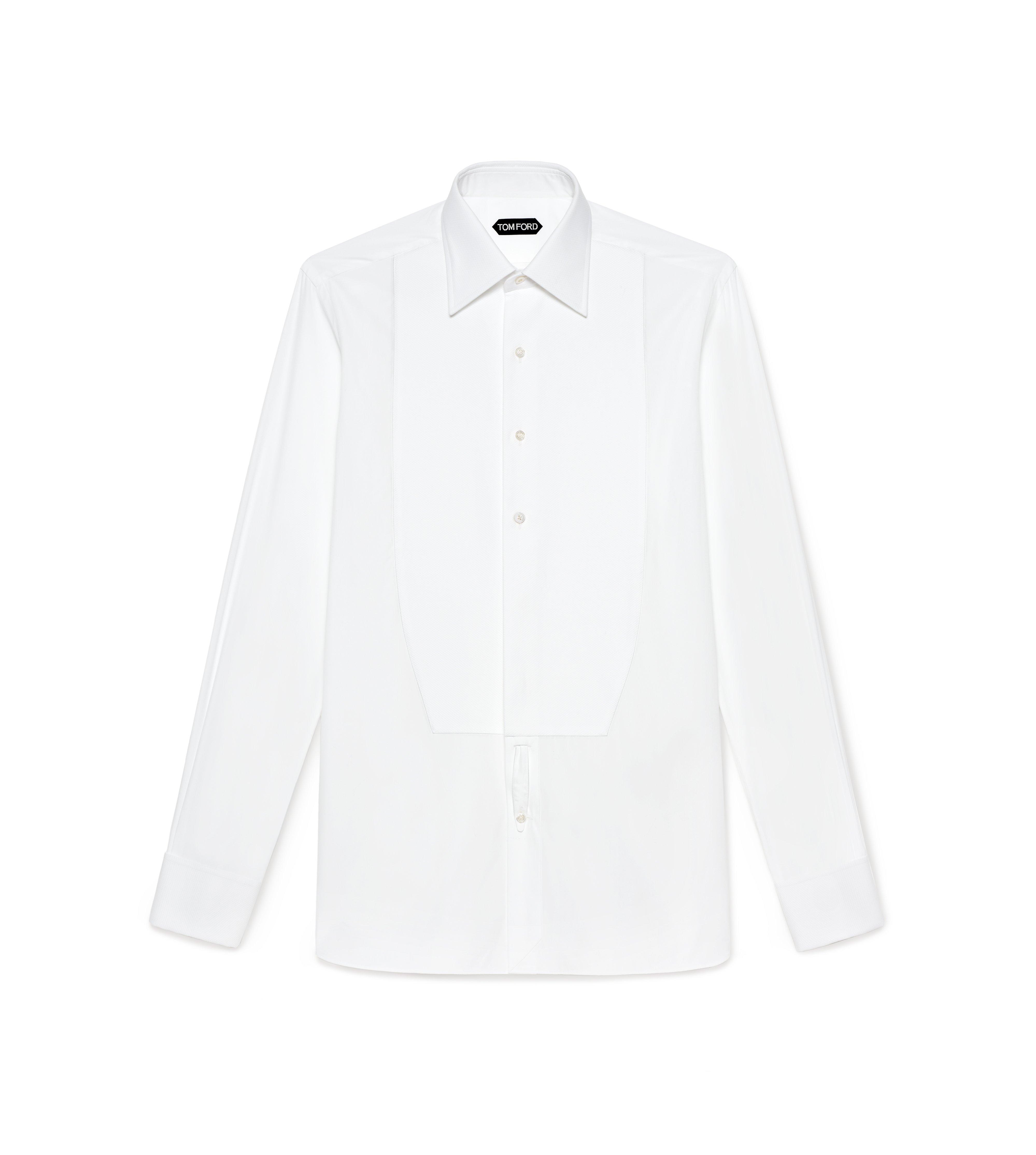 TOM FORD classic-collar cotton shirt - Black