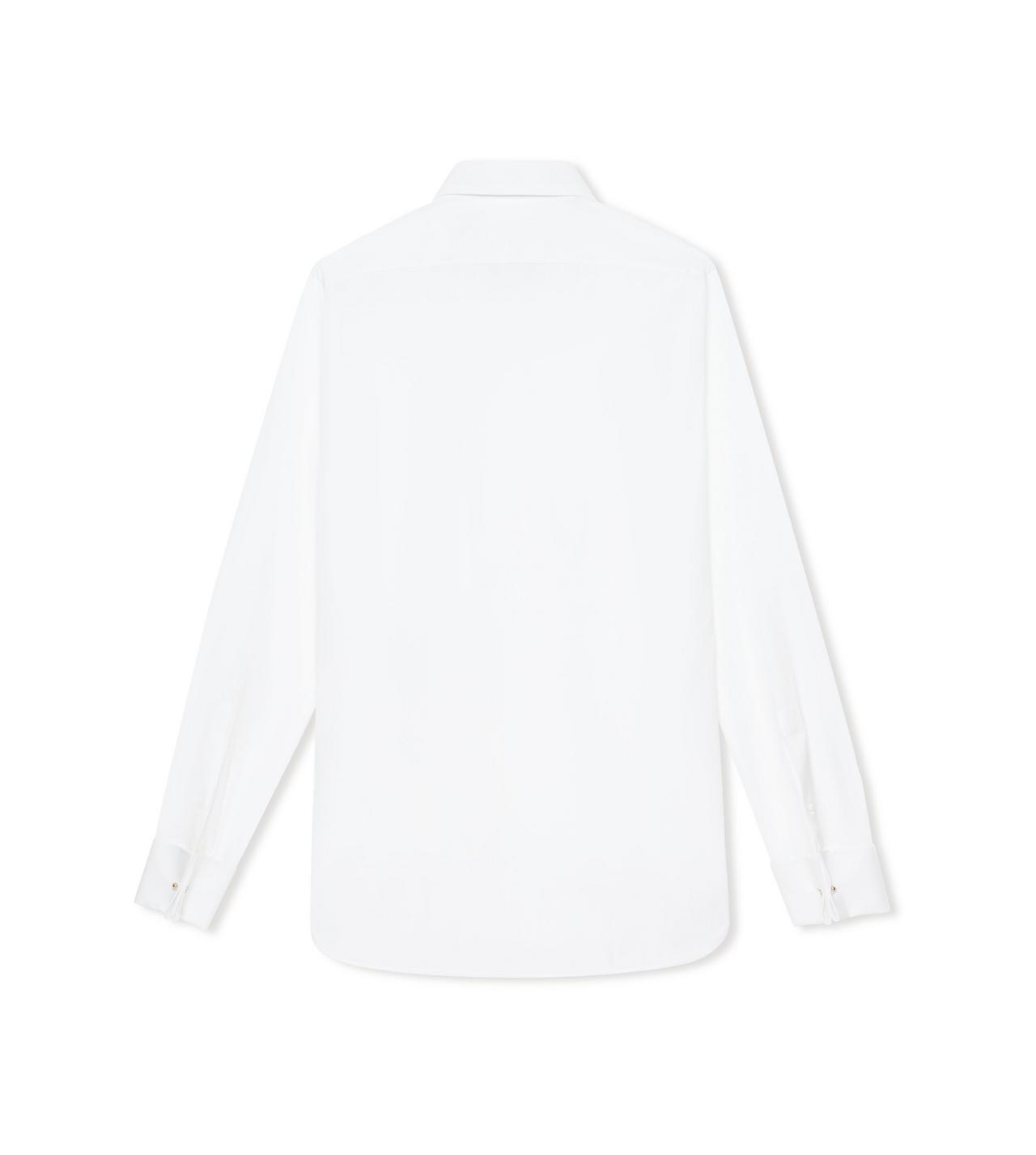 TOM FORD COTTON WHITE CHEMISE COUPE SLIM EN POPELINE