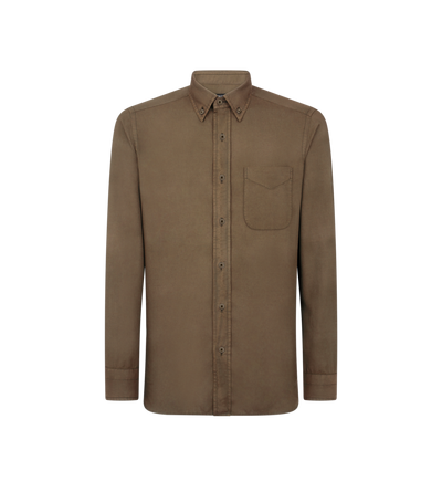 CASHMERE LIGHT TWILL SLIM FIT SHIRT